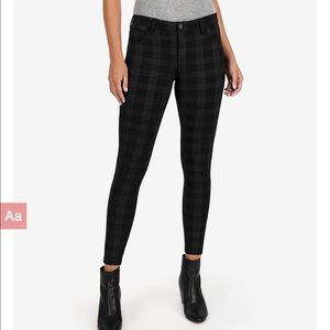KUT from the Kloth skinny plaid pants/ jeggings